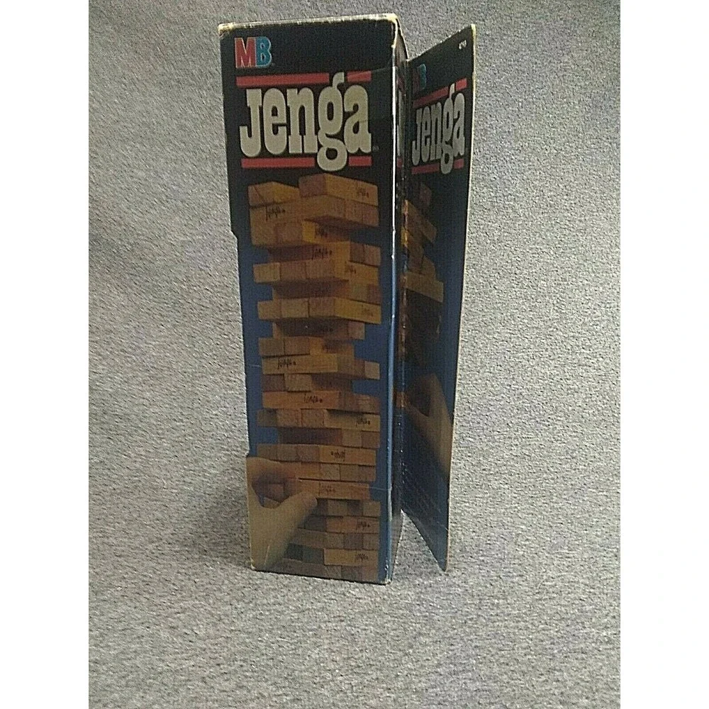 Vintage Milton Bradley 1986 Original Jenga Game Complete #4793